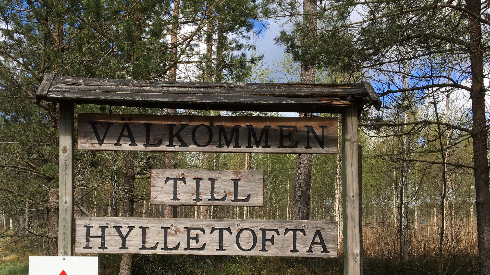 välkomstskylt