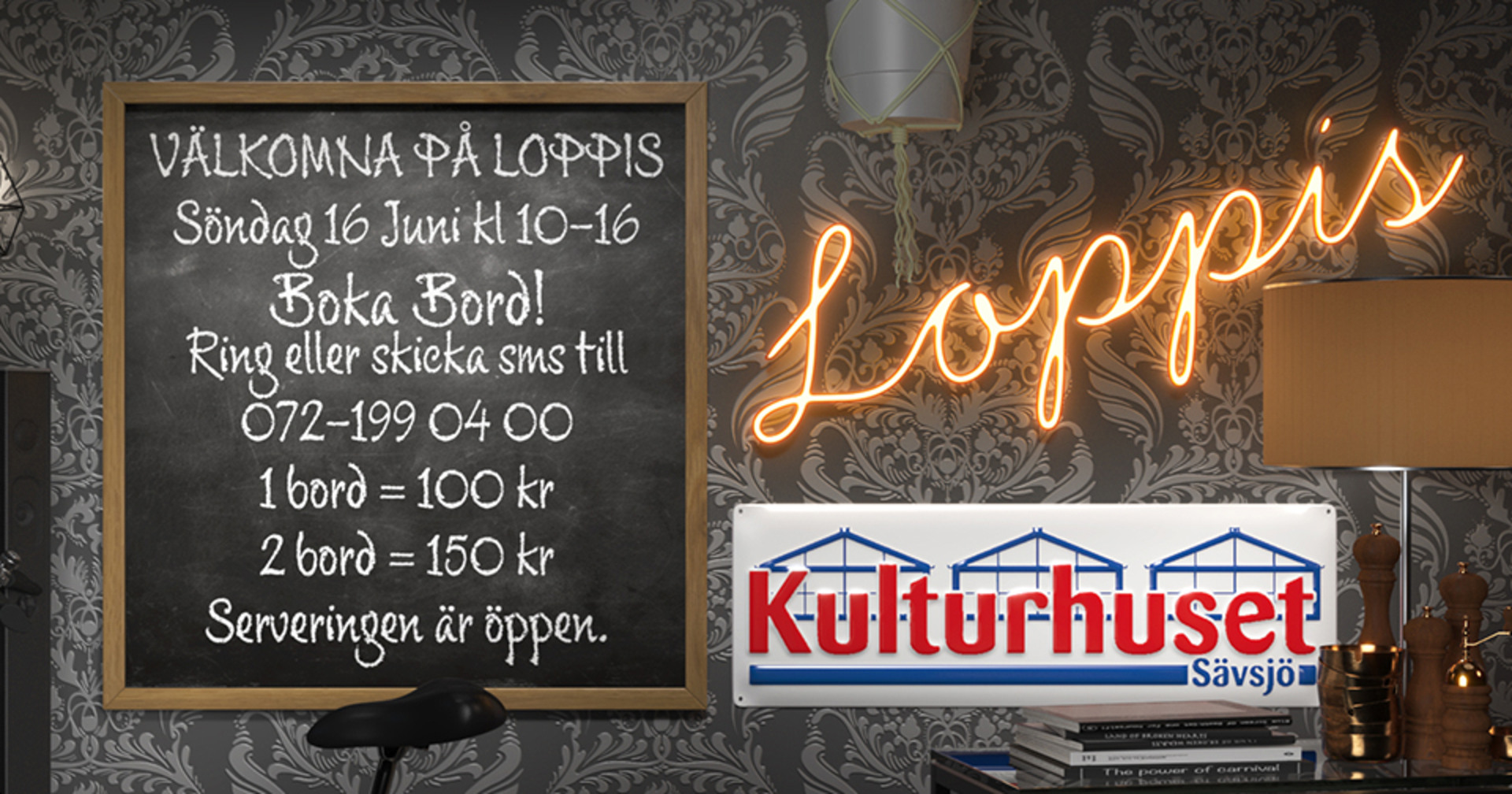 loppis på kulturhuset